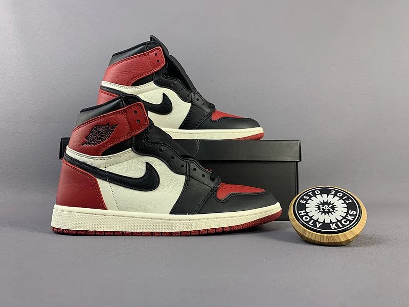 Jordan 1 Retro High OG Bred Toe Black Red