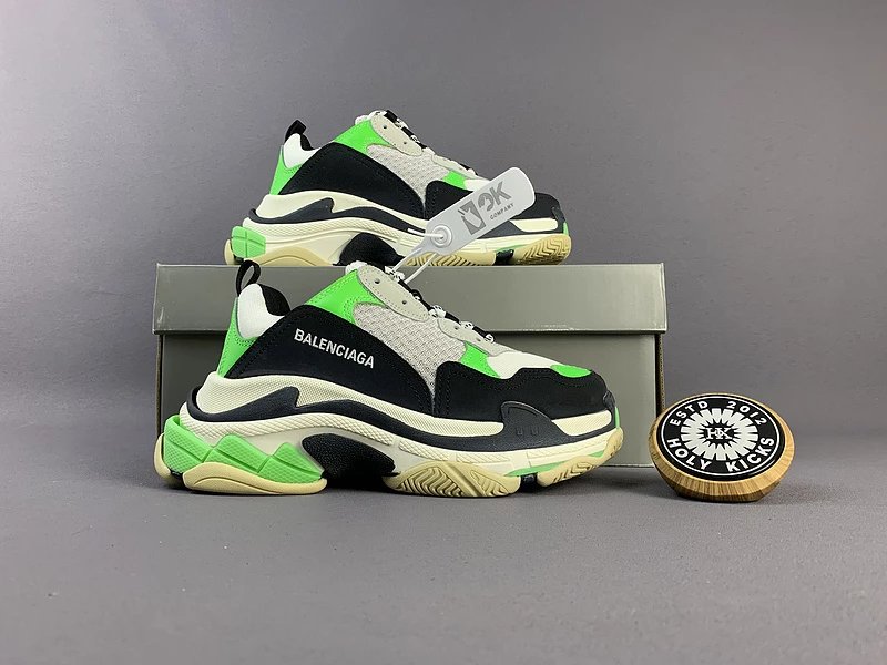Balenciaga Triple S Black Neon Green