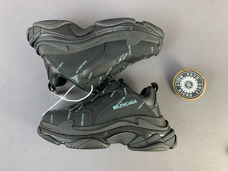 Balenciaga Triple S Furry Black Chunky Sneakers product detail 15 in Litbuy spreadsheet finds