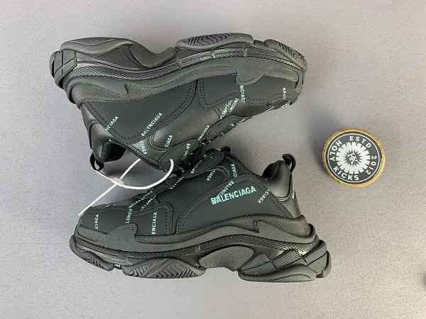 Balenciaga Triple S Furry Trim White Chunky Sneakers - 15