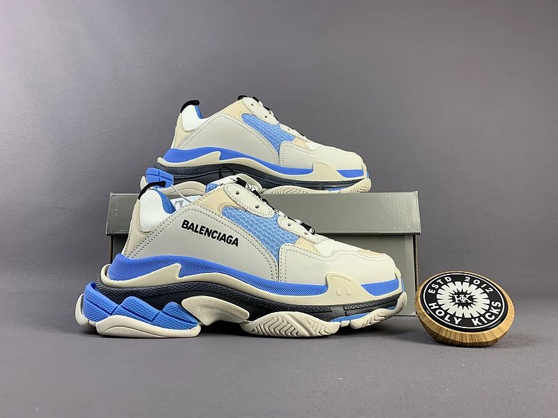 Balenciaga Triple S Cream Blue Black