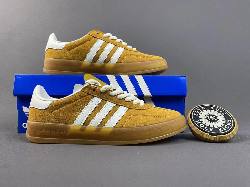 Adidas Gazelle Indoor Tan White Gum