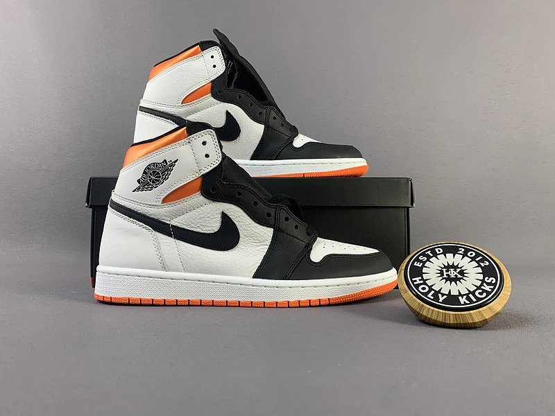 Jordan 1 Retro High OG Electro Orange White Black