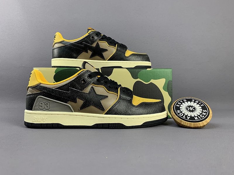 Bape Sk8 Sta Low Camo Yellow Black