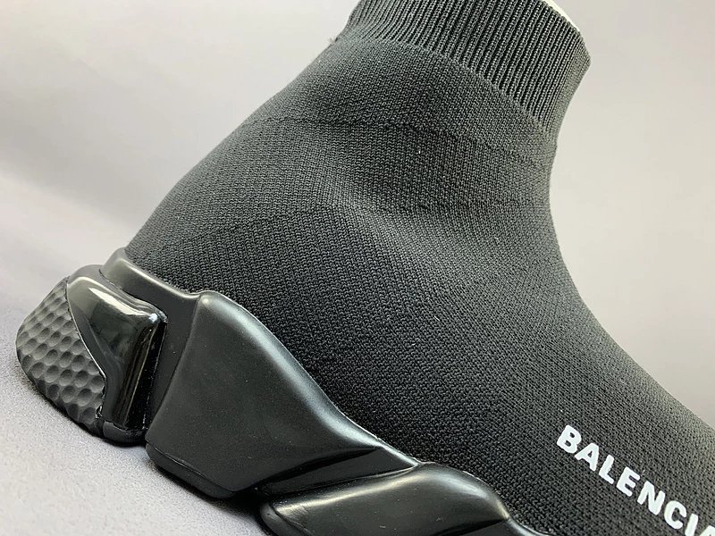 Balenciaga Speed Trainer Black Red White Sneakers - 10
