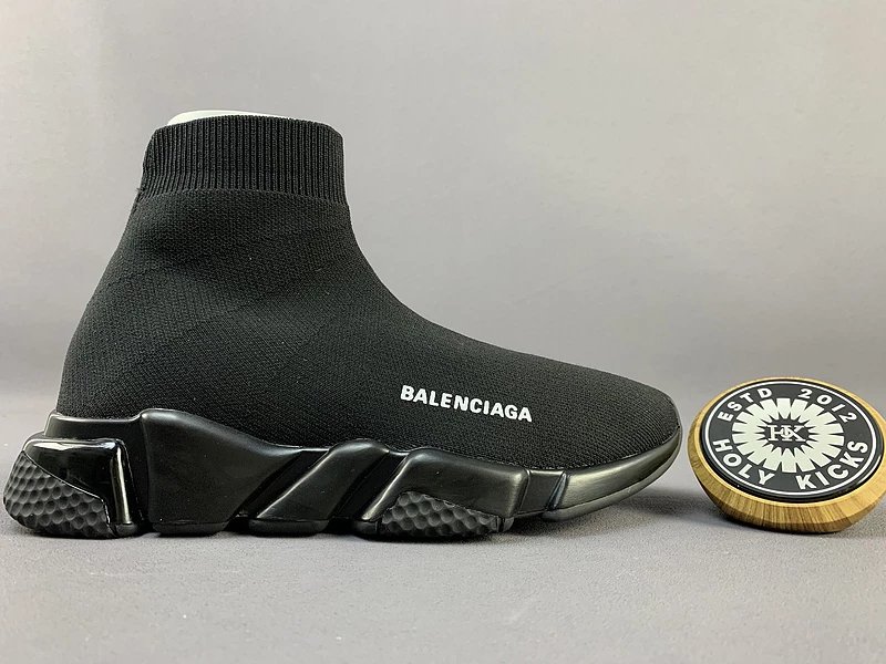 Balenciaga Speed Trainer Black Red White Sneakers - 3