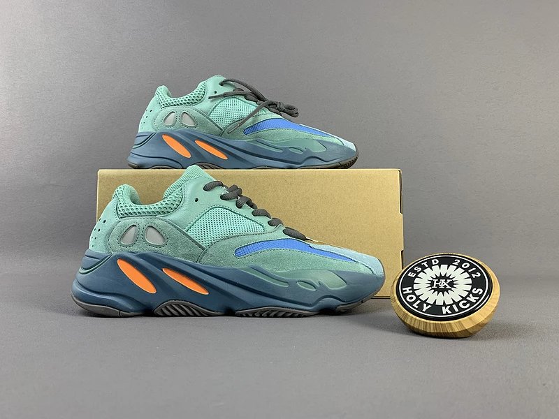 Adidas Yeezy Boost 700 Faded Azure Blue Orange