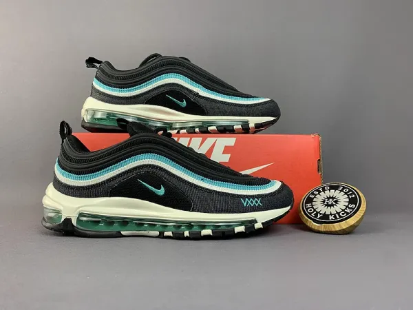 Nike Air Max 97 XXX Black Turquoise Green Running Shoes - 1