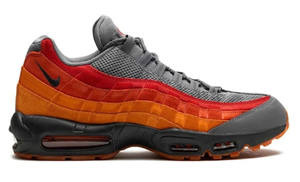 Nike Air Max 95 Gray Black Yellow Sneakers - 12