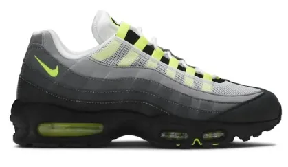 Nike Air Max 95 Gray Black Yellow Sneakers - 15