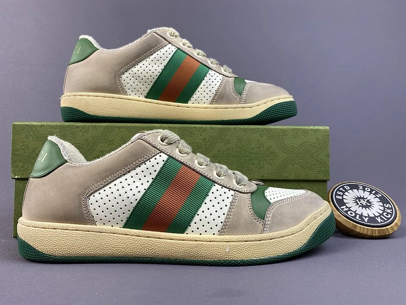 Gucci Rhyton GG Canvas Brown Beige Sneakers Chunky Sneakers - 6