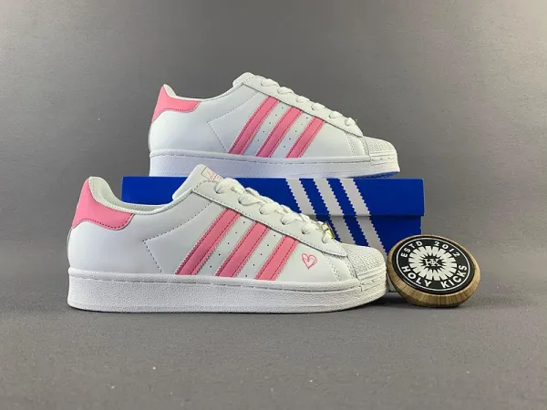 Adidas Originals Superstar Black White Sneakers - 14
