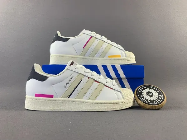 Adidas Originals Superstar Black White Sneakers - 15
