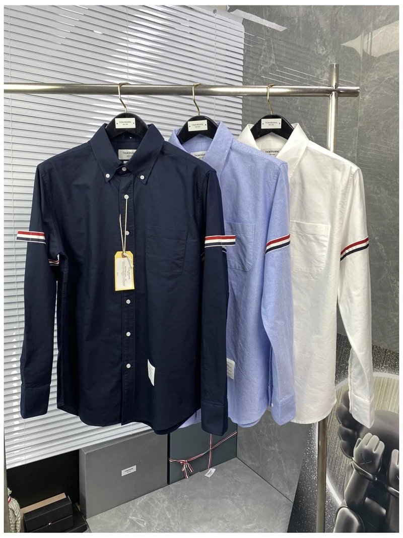The classic Oxford shirt upgraded with premium oxford fabric. The most comfortable sky blue for spring and summer. TB star product. Simple, clean, casual, comfortable, and versatile. A timeless wardrobe essential!