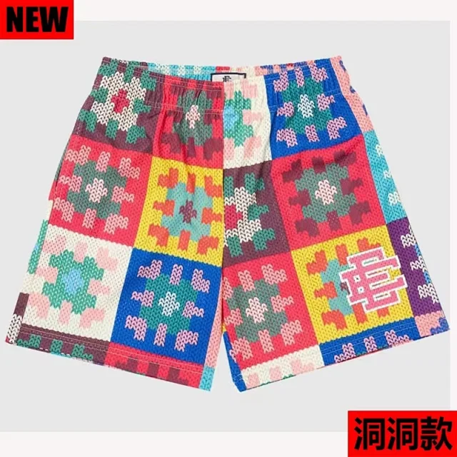 Eric Emanuel Shorts Mesh basketball with lightning star print product detail image 12