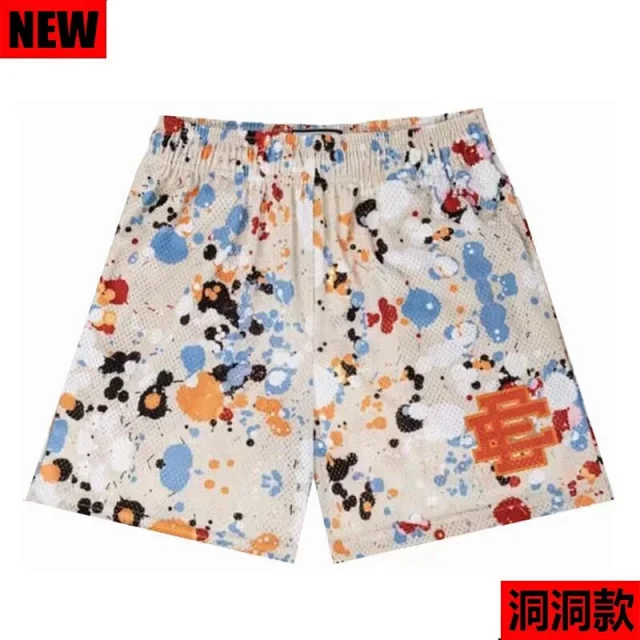 Eric Emanuel Shorts Mesh basketball with lightning star print product detail image 13