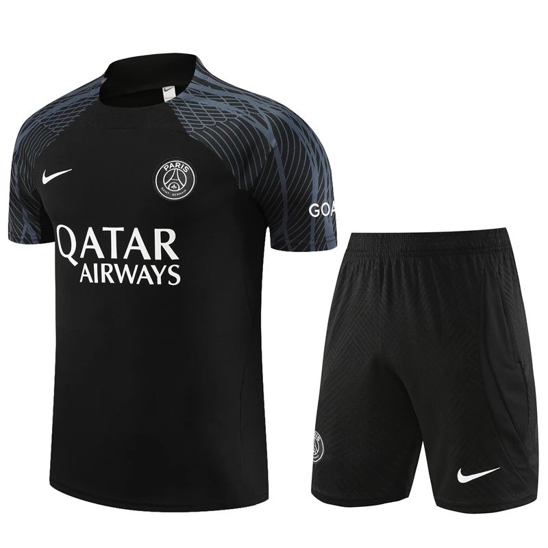 Paris Saint-Germain x Air Jordan Training Kit Black Activewear Set - 14