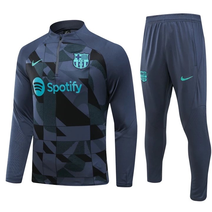 Nike Inter Milan Training Set Light Blue/Black Tracksuit - 12