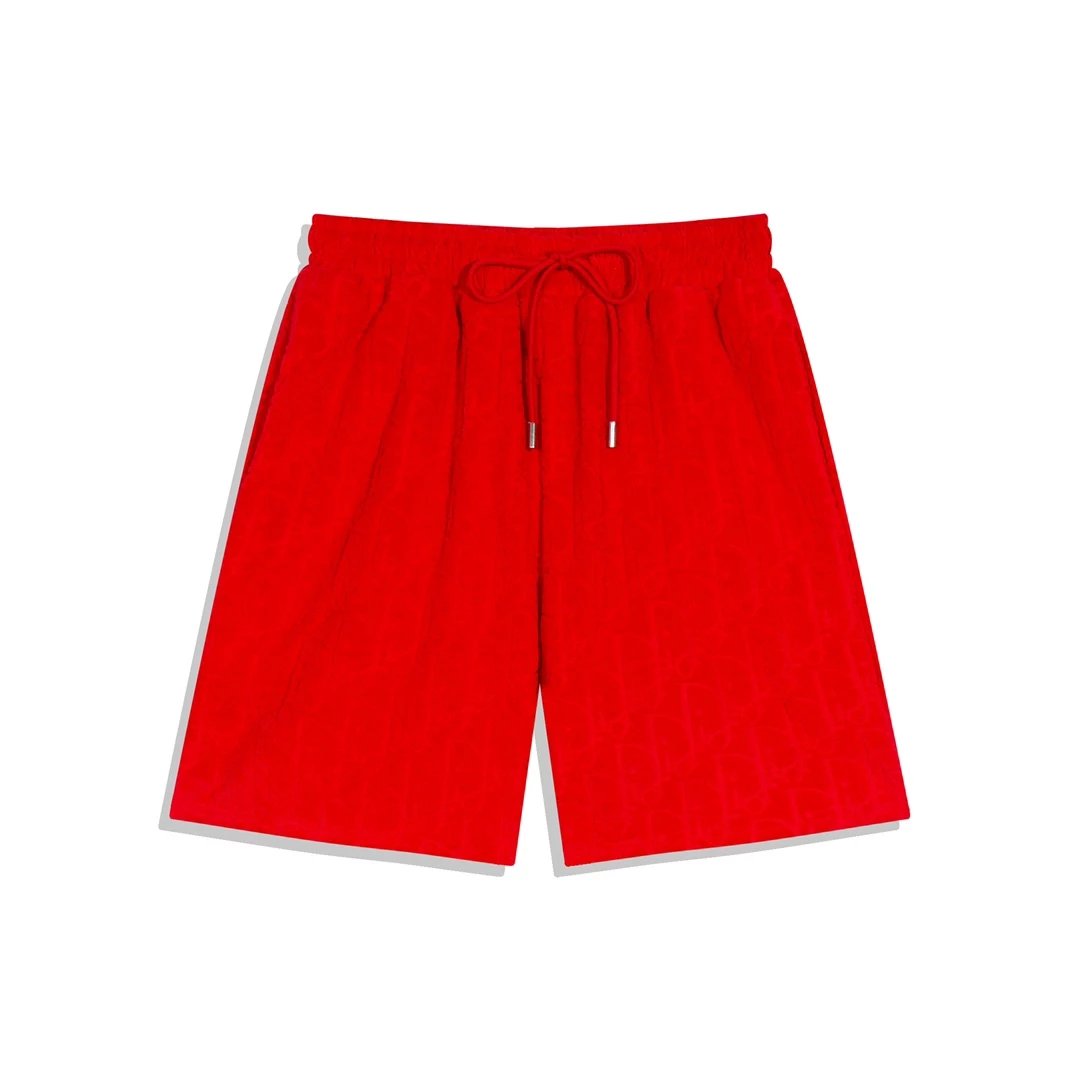 Dior CD Logo Embroidered Gray Textured Shorts - 20