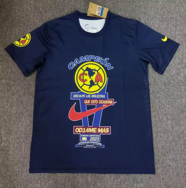 Nike Club América Campeón 2023 Apertura Trophy T-Shirt Navy - 1