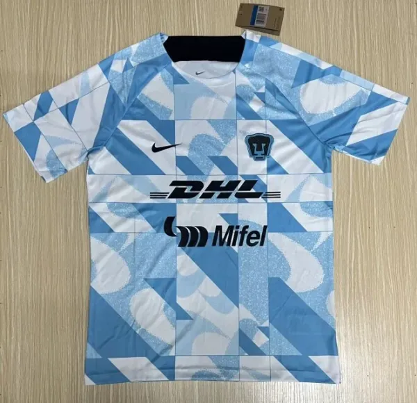 Nike Pumas UNAM Third Kit 2023-24 Light Blue and White Jersey - 1