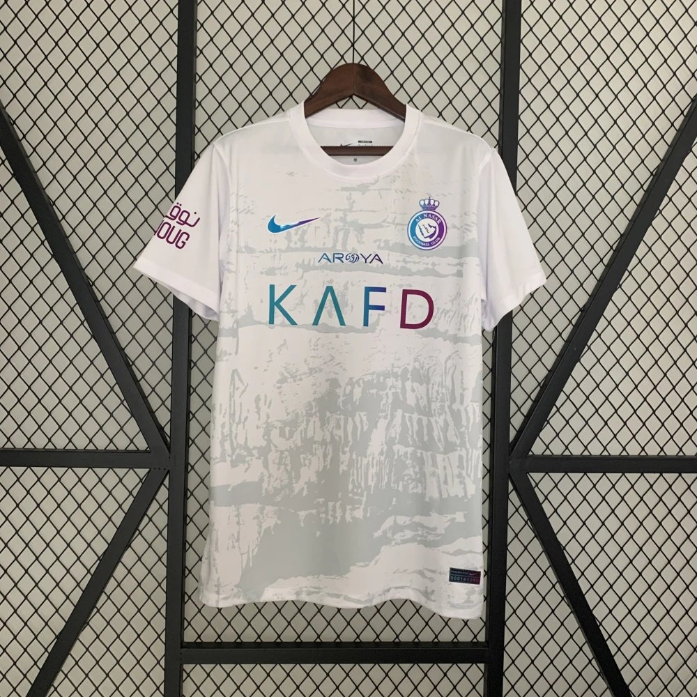 Design Al Nassr FC 2022-2023 Third Jersey Navy Blue Jersey - 4