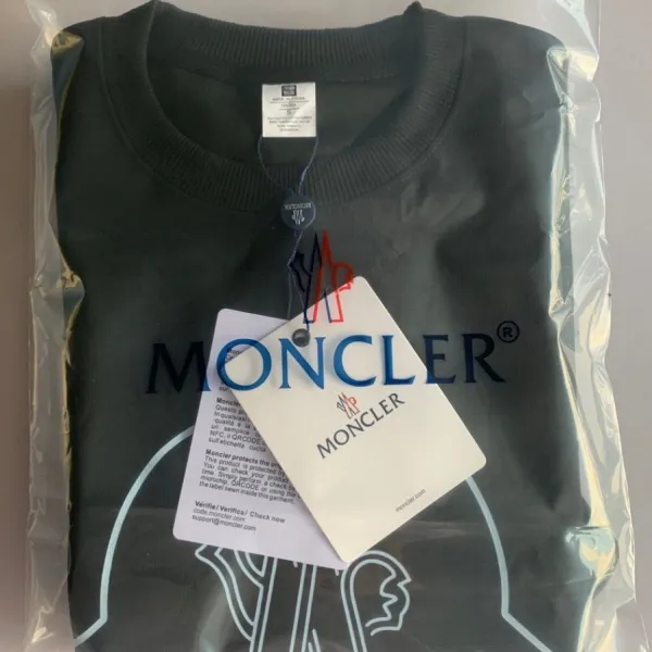 Moncler Logo Embroidered White Hoodie - 11