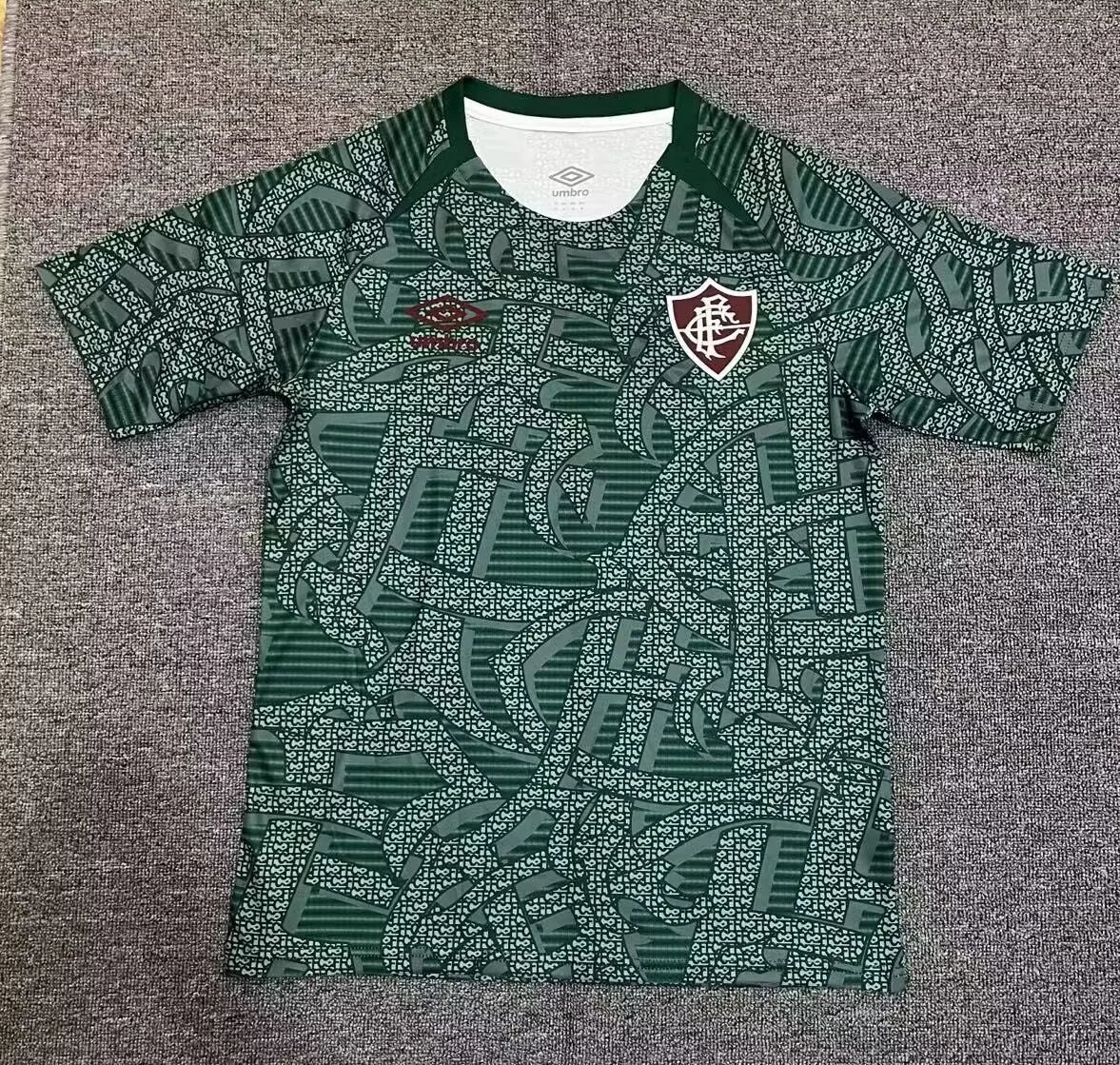 Umbro Flamengo Third Jersey Green Patterned Football Shirt - 1