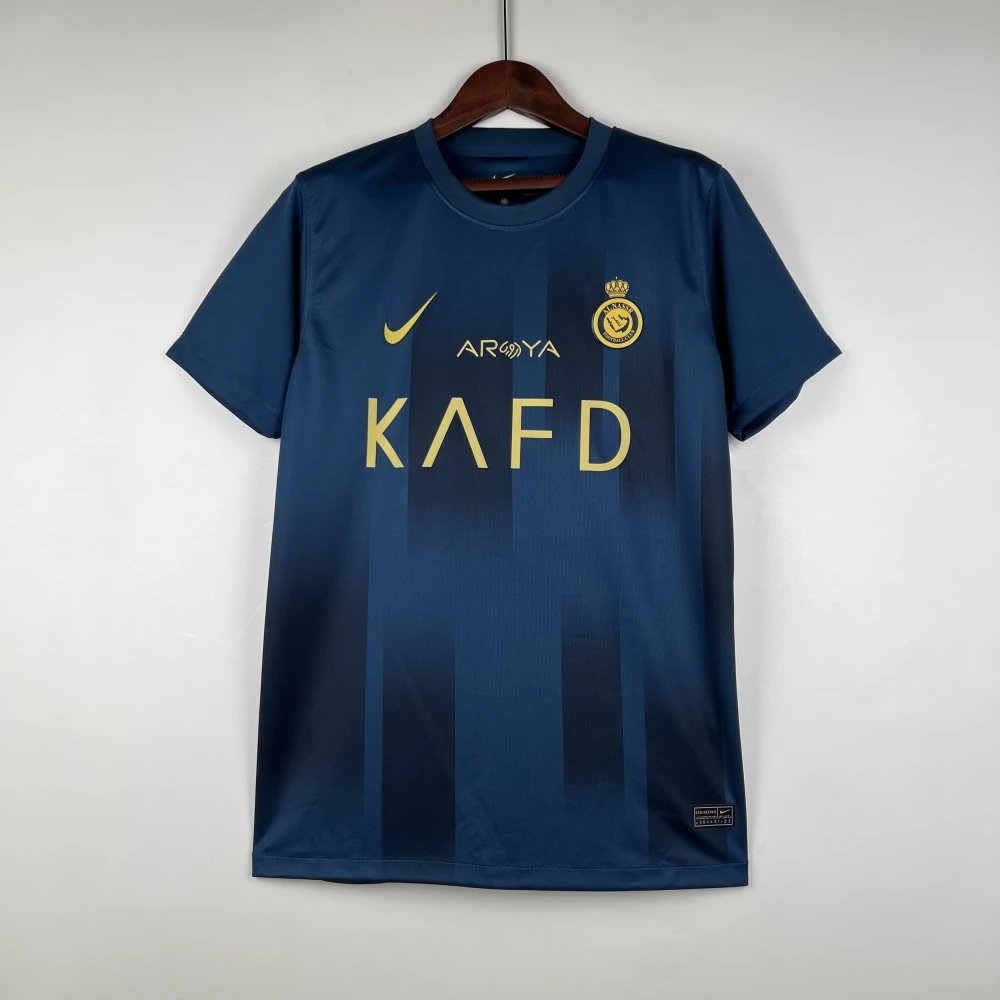 Design Al Nassr FC 2022-2023 Third Jersey Navy Blue Jersey - 5