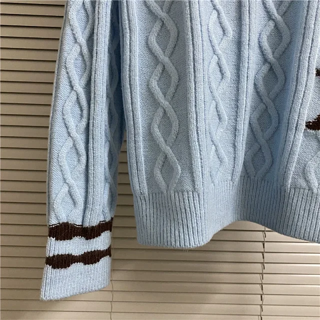 Louis Vuitton Knitwear Crewneck Monogram Knit Sweater product detail image 11