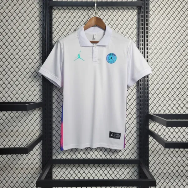 Air Jordan x Paris Saint-Germain White Polo Shirt - 1