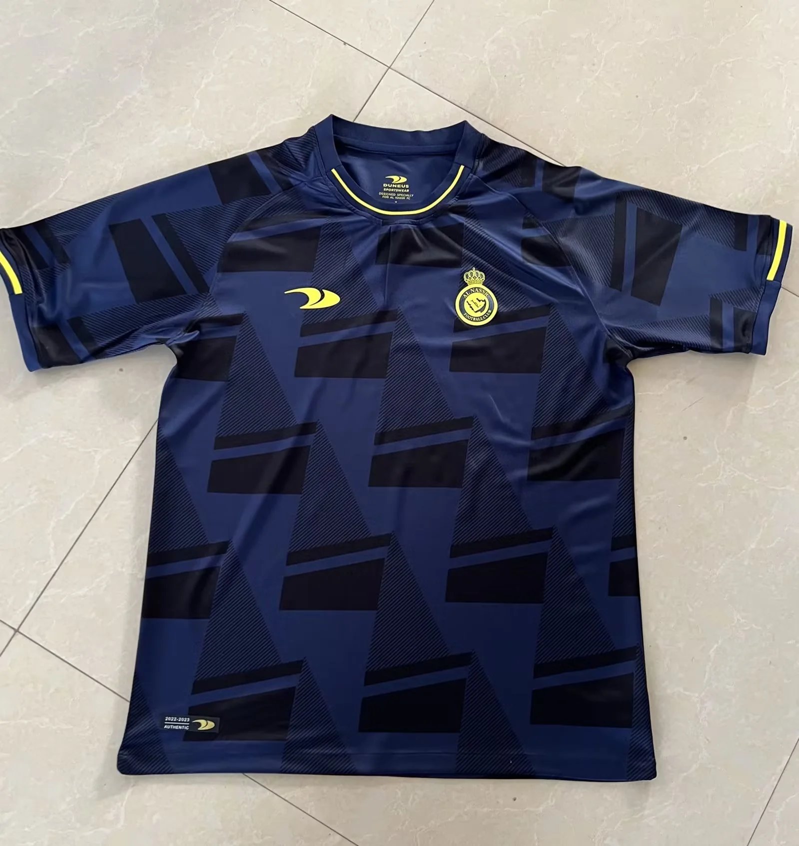 Design Al Nassr FC 2022-2023 Third Jersey Navy Blue Jersey - 8