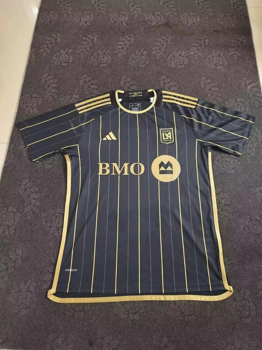 Adidas LA Galaxy 2023 Away Jersey Teal with Yellow Accents - 6