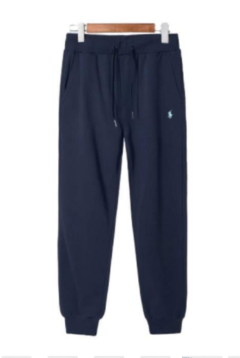 Navy Blue Pants with White Logo