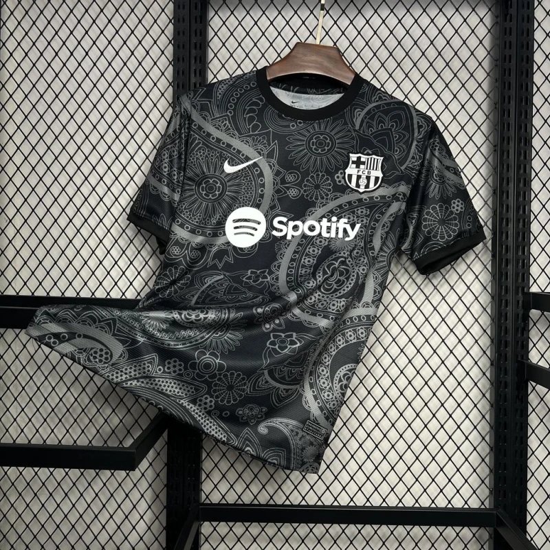 FC Barcelona x Nike 2024 Third Jersey Black Floral Print Jersey