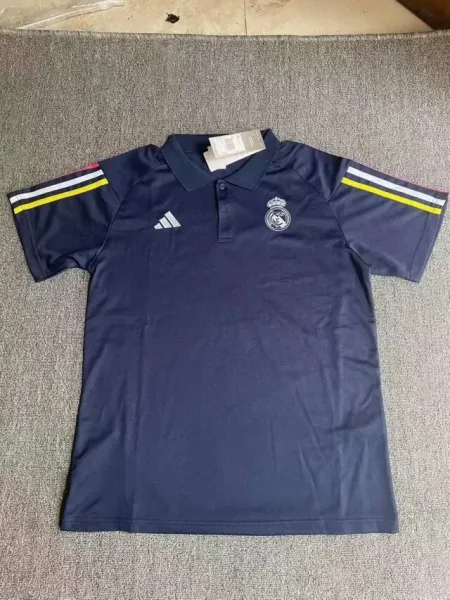 Adidas Real Madrid Training Polo Navy Polo Shirt - 1