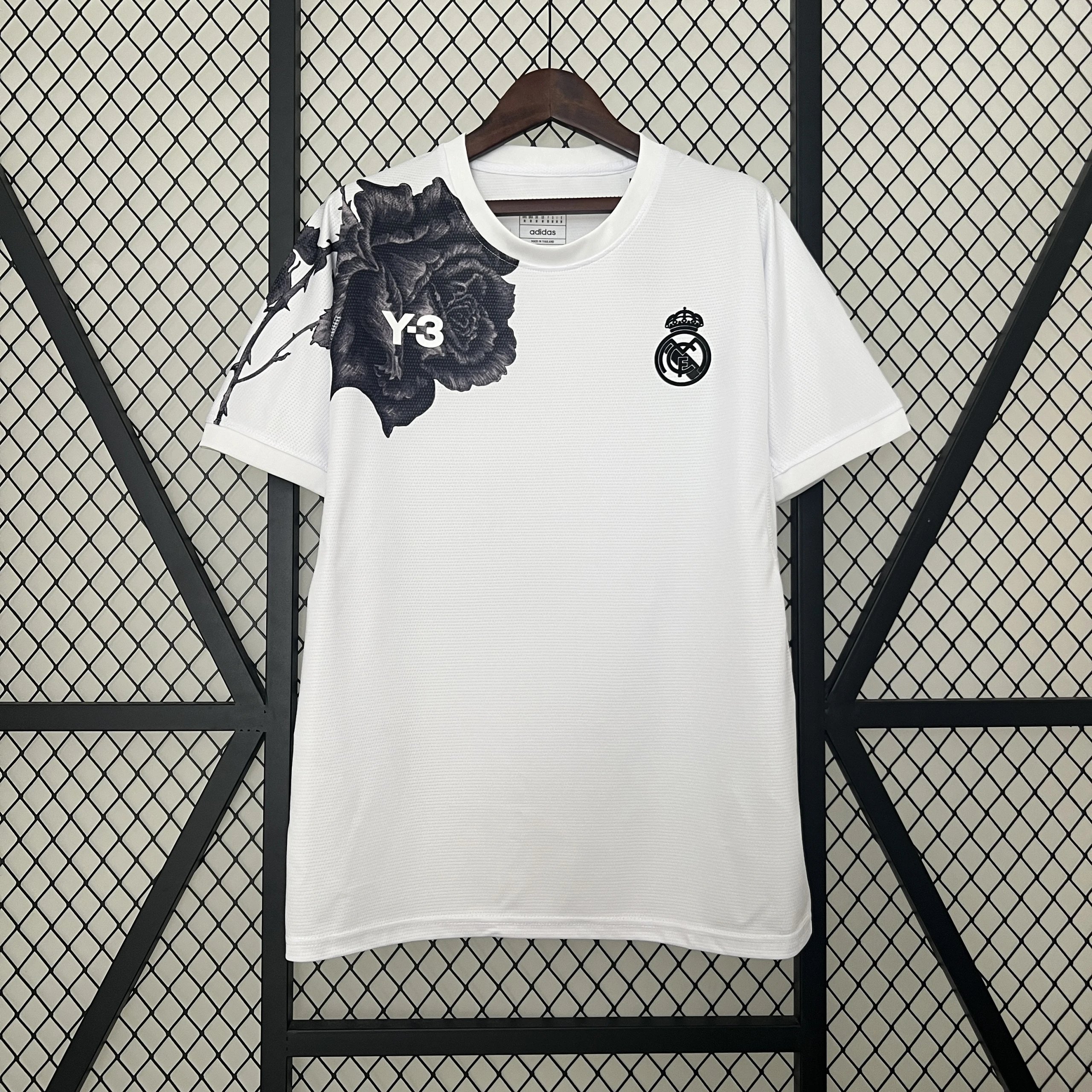 Adidas x Real Madrid 2023-24 Third Jersey Black Patterned T-Shirt - 17