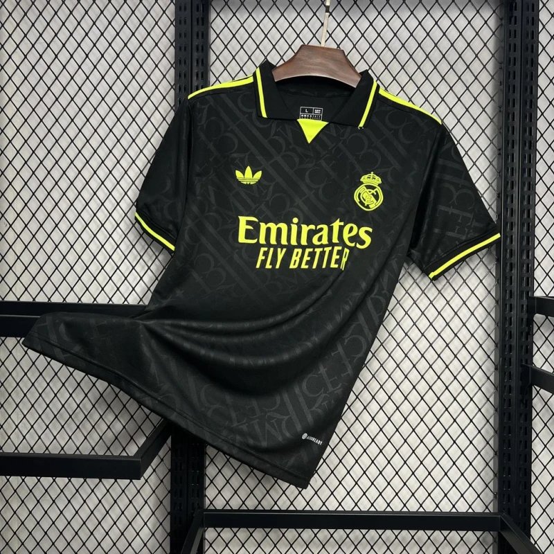 Adidas Real Madrid Third Jersey Black Yellow