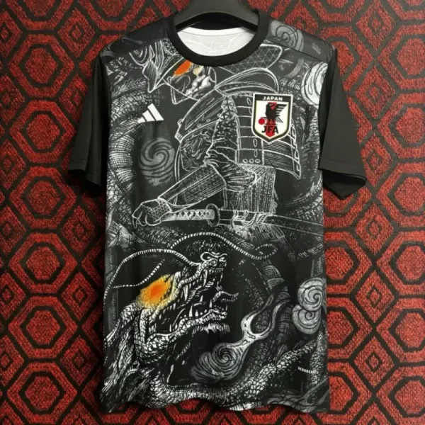 Adidas Japan National Team Samurai Dragon Graphic T-Shirt Black - 1