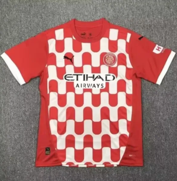 Puma Manchester City FC 2023-24 Third Jersey Red / White Patterned Jersey - 1