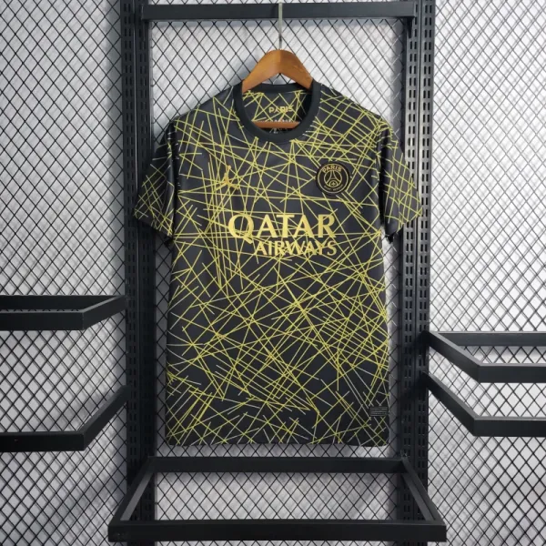 Paris Saint-Germain 2023-24 Third Jersey Black / Gold - 1
