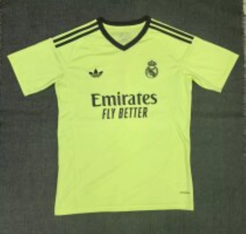 Adidas Real Madrid Goalkeeper Jersey Neon Yellow