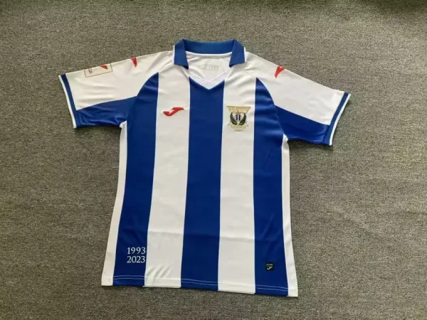 Joma Real Sociedad 1993-2023 Commemorative Home Jersey Blue and White Stripes - 1