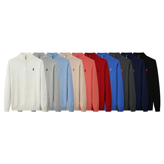 Classic Fashion Embroidered High Neck Sweater - CY