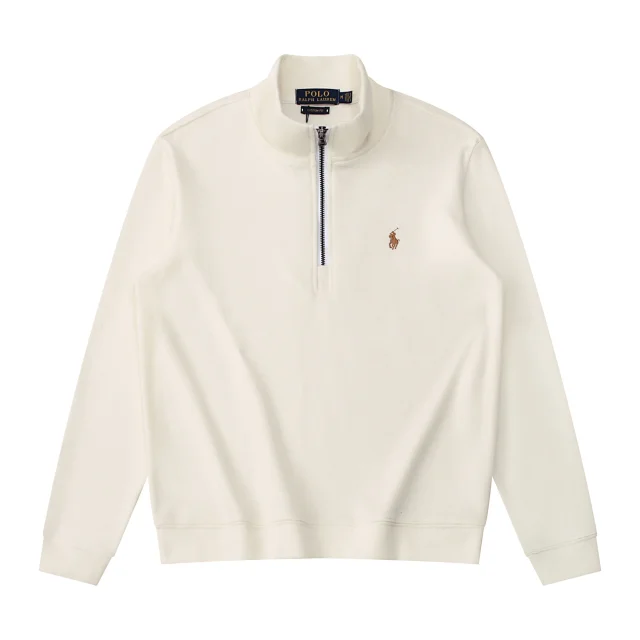 Polo Ralph Lauren Knitwear Embroidered Pony Quarter-Zip Knit Sweater product detail image 8