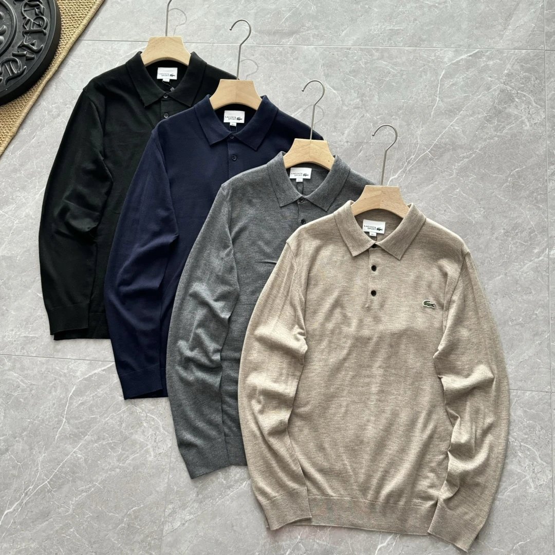Lacoste Classic Crewneck Sweater Beige Sweater - 8