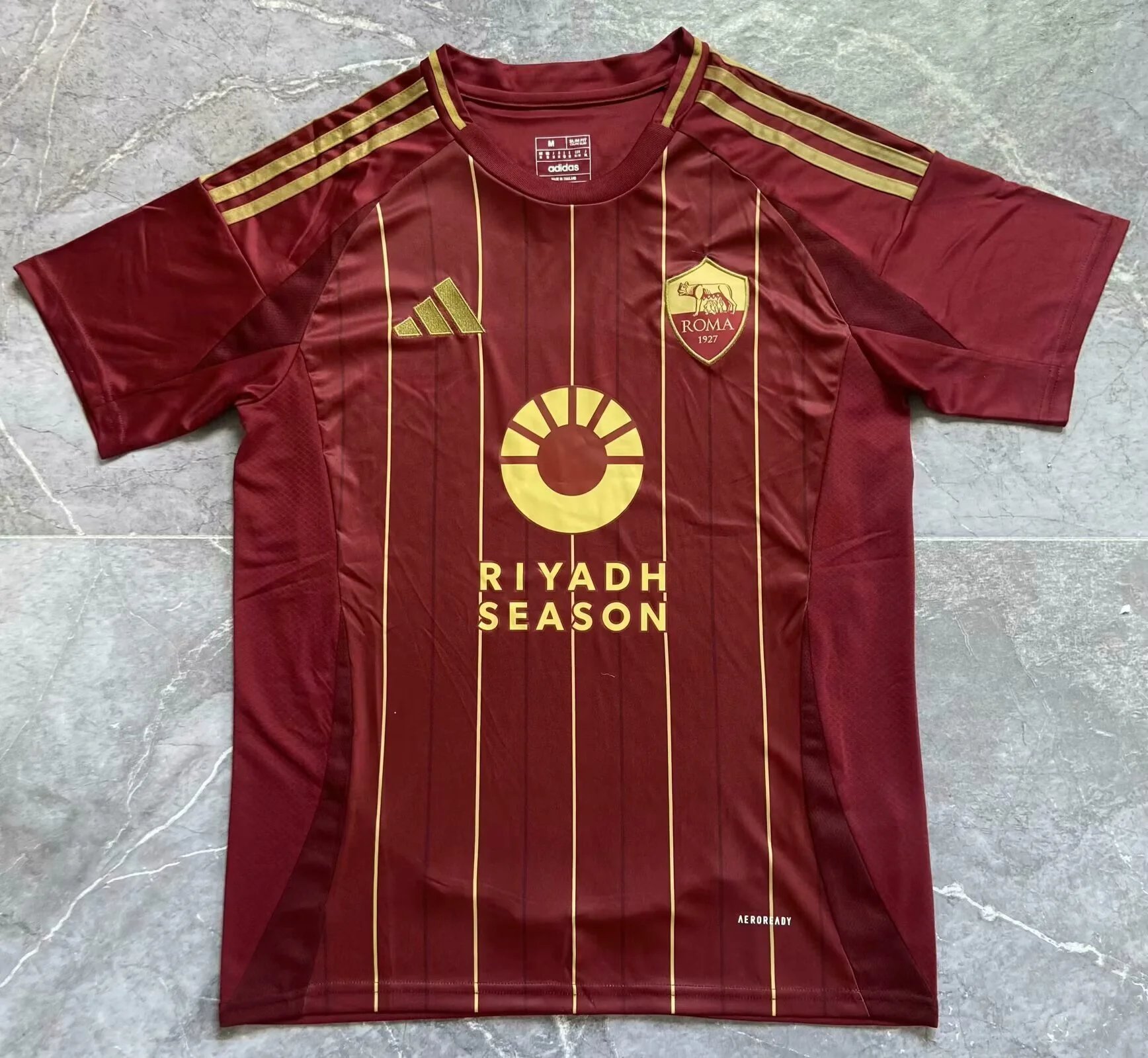 AS Roma 2024-25 Third Jersey Burgundy Gold Jersey - 1