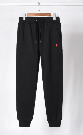 Black Pants with Red Logo