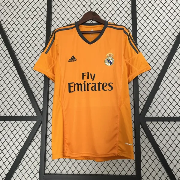 Adidas Real Madrid Polo White with Yellow Stripes Polo Polo Shirt - 10
