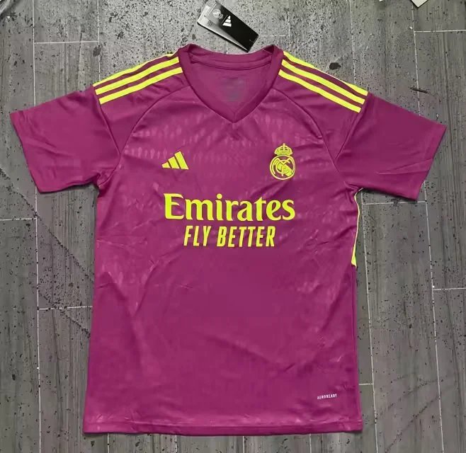 Adidas Real Madrid 2023-24 Third Jersey Magenta Yellow
